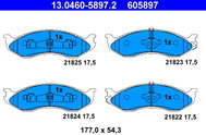 ATE 605897 Brake pad set 13.0460-5897.2 - Brake Pads