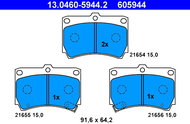 ATE 605944 Brake pad set 13.0460-5944.2 - Brake Pads