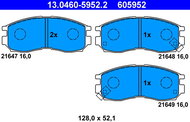 ATE 605952 Brake pad set 13.0460-5952.2 - Brake Pads
