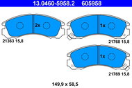 ATE 605958 Brake pad set 13.0460-5958.2 - Brake Pads