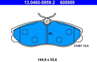 ATE 605959 Brake pad set 13.0460-5959.2 - Brake Pads