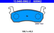 ATE 605962 Brake pad set 13.0460-5962.2 - Brake Pads