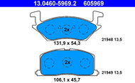 ATE 605969 Brake pad set 13.0460-5969.2 - Brake Pads