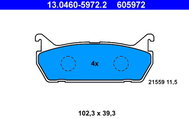 ATE 605972 Brake pad set 13.0460-5972.2 - Brake Pads