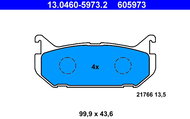 ATE 605973 Brake pad set 13.0460-5973.2 - Brake Pads