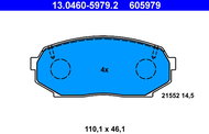 ATE 605979 Brake pad set 13.0460-5979.2 - Brake Pads