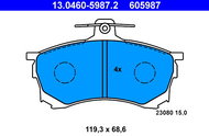 ATE 605987 Brake pad set 13.0460-5987.2 - Brake Pads