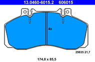 ATE 606015 Set of brake pads 13.0460-6015.2 - Brake Pads