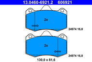 ATE 606921 Brake pad set 13.0460-6921.2 - Brake Pads