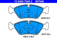 ATE 607046 Brake pad set 13.0460-7046.2 - Brake Pads