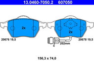 ATE 607050 Brake pad set 13.0460-7050.2 - Brake Pads
