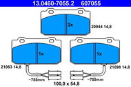 ATE Brake pads 13.0460-7055.2 - Brake Pads