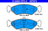 ATE 607073 Brake pad set 13.0460-7073.2 - Brake Pads