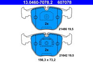 ATE 607078 Brake pad set 13.0460-7078.2 - Brake Pads