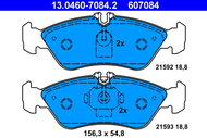 ATE 607084 Brake pad set 13.0460-7084.2 - Brake Pads