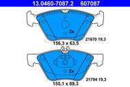 ATE 607087 Brake pad set 13.0460-7087.2 - Brake Pads