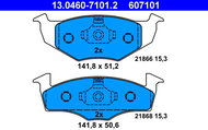 ATE 607101 Brake pad set 13.0460-7101.2 - Brake Pads