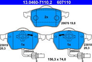 ATE 607110 Brake pad set 13.0460-7110.2 - Brake Pads