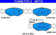 ATE Brake pads 13.0460-7131.2 - Brake Pads