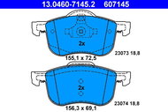 ATE 607145 Brake pad set 13.0460-7145.2 - Brake Pads