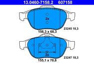 ATE 607158 Brake pad set 13.0460-7158.2 - Brake Pads