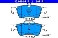 ATE Brake pad set 13.0460-7171.2 - Brake Pads