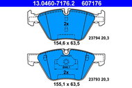ATE 607176 Brake pad set 13.0460-7176.2 - Brake Pads