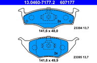 ATE 607177 Brake pad set 13.0460-7177.2 - Brake Pads