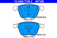 ATE 607188 Brake pad set 13.0460-7188.2 - Brake Pads