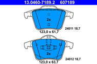 ATE 607189 Brake pad set 13.0460-7189.2 - Brake Pads
