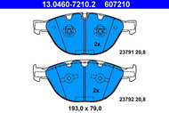 ATE 607210 Brake pad set 13.0460-7210.2 - Brake Pads