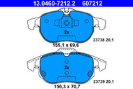 ATE 607212 Brake pad set 13.0460-7212.2 - Brake Pads