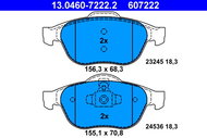 ATE 607222 Brake pad set 13.0460-7222.2 - Brake Pads