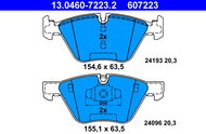 ATE 607223 Brake pad set 13.0460-7223.2 - Brake Pads