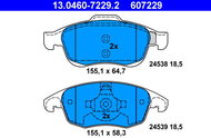 ATE 607229 Brake pad set 13.0460-7229.2 - Brake Pads