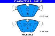 ATE 607238 Brake pad set 13.0460-7238.2 - Brake Pads