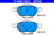 ATE 607248 Brake pad set 13.0460-7248.2 - Brake Pads