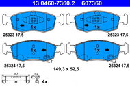 ATE Brake pad set 13.0460-7360.2 - Brake Pads