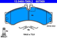 ATE 607909 Brake pad set 13.0460-7909.2 - Brake Pads