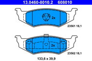 ATE 608010 Brake pad set 13.0460-8010.2 - Brake Pads