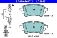 ATE Brake pads 13.0470-2647.2 - Brake Pads