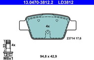 ATE Brake pads 13.0470-3812.2 - Brake Pads