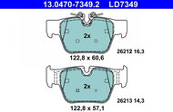 ATE Brake pad set 13.0470-7349.2 - Brake Pads