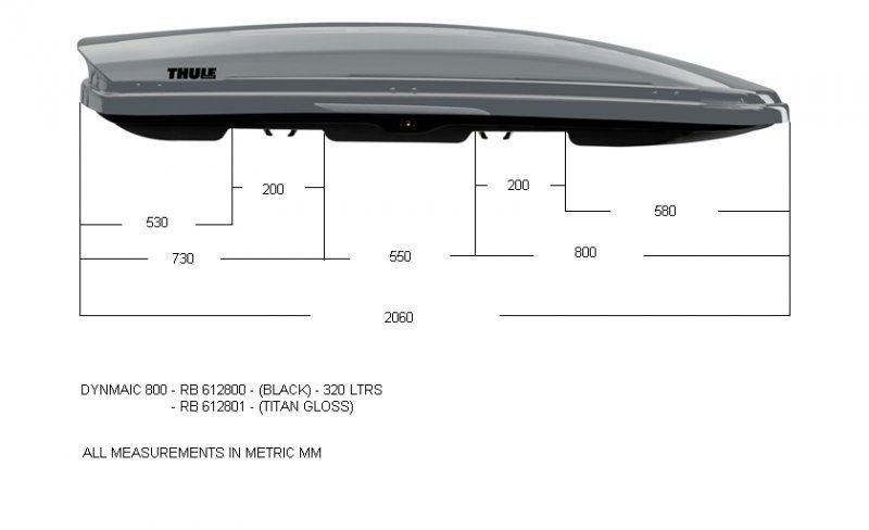 Thule Dynamic 800 glossy Titanium Roof Box alza.sk