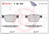 BREMBO Brake pad set P 06 049 - Brake Pads
