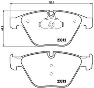 BREMBO Brake pad set P 06 054 - Brake Pads