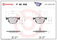 BREMBO Brake pad set P 06 056 - Brake Pads