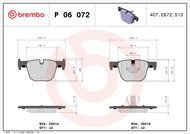 BREMBO Brake pad set P 06 072 - Brake Pads
