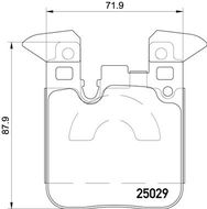 BREMBO Sada brzdových destiček P 06 087X - Brzdové destičky