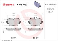 BREMBO Brake pad set P 06 093 - Brake Pads